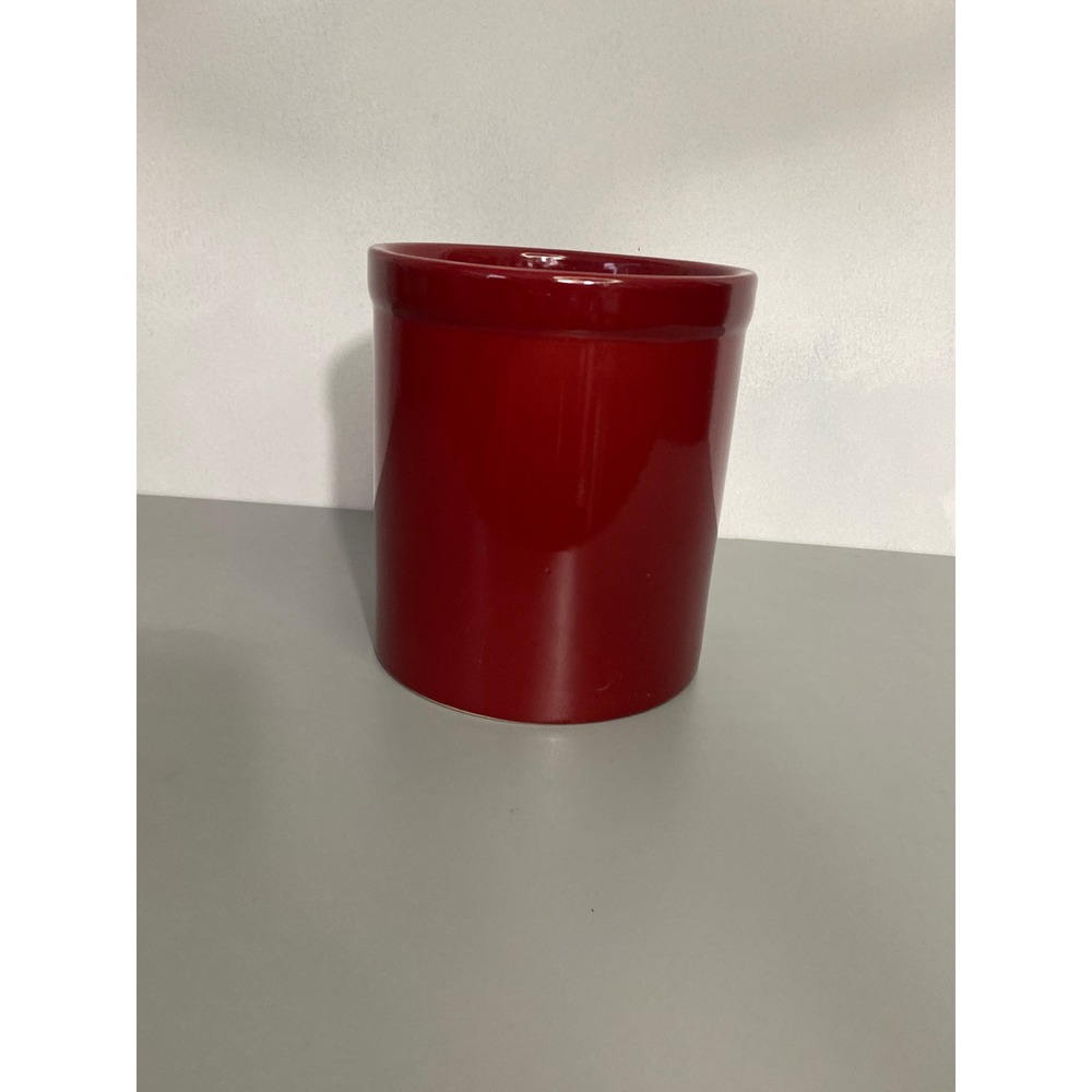 Mainstays Red Stoneware Crock Container 91‎ oz Handwash Only